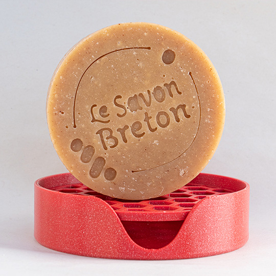 Porte-savon solide rouge