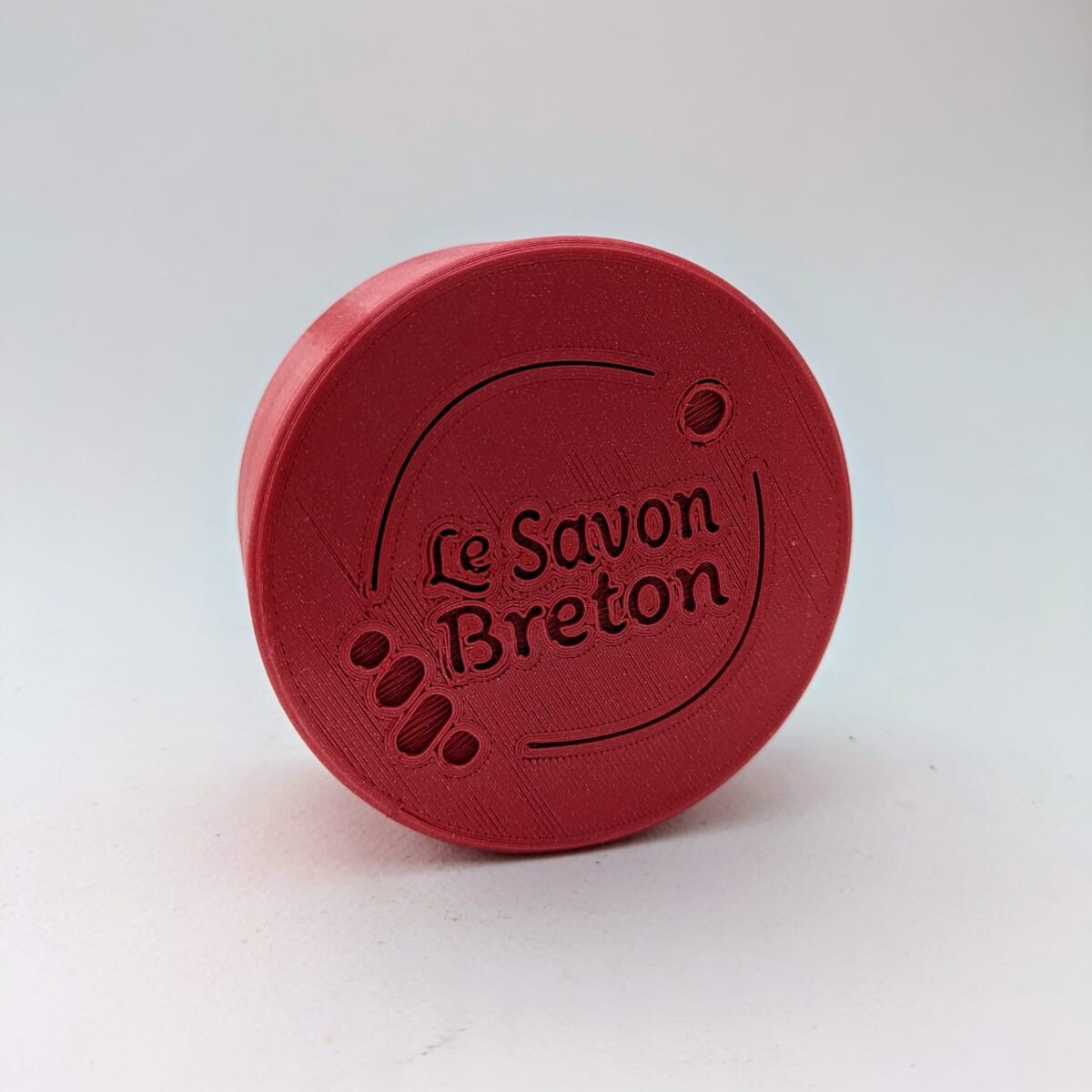 boîte à savon rouge