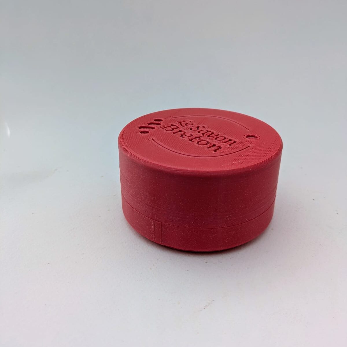 boîte à savon rouge