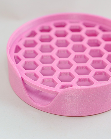 Porte-savon rose