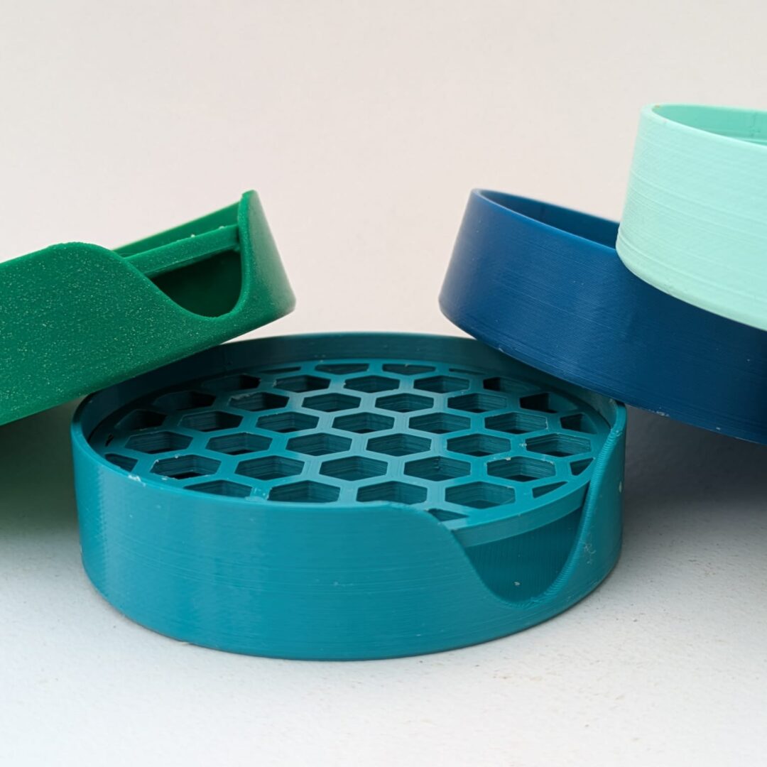 porte savon turquoise