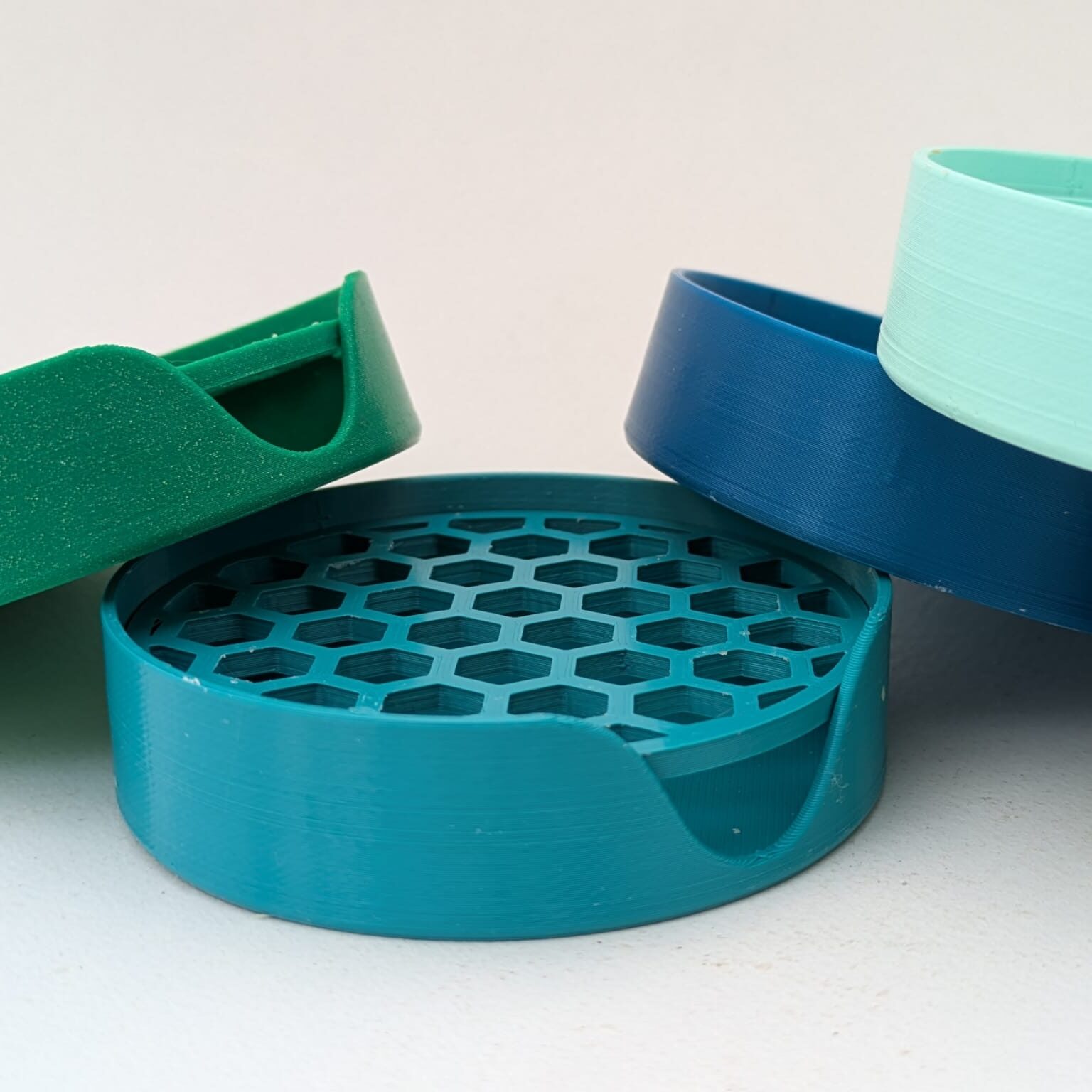 porte savon turquoise