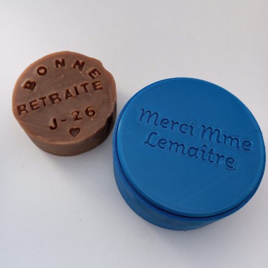 Boite à savon personnalisée