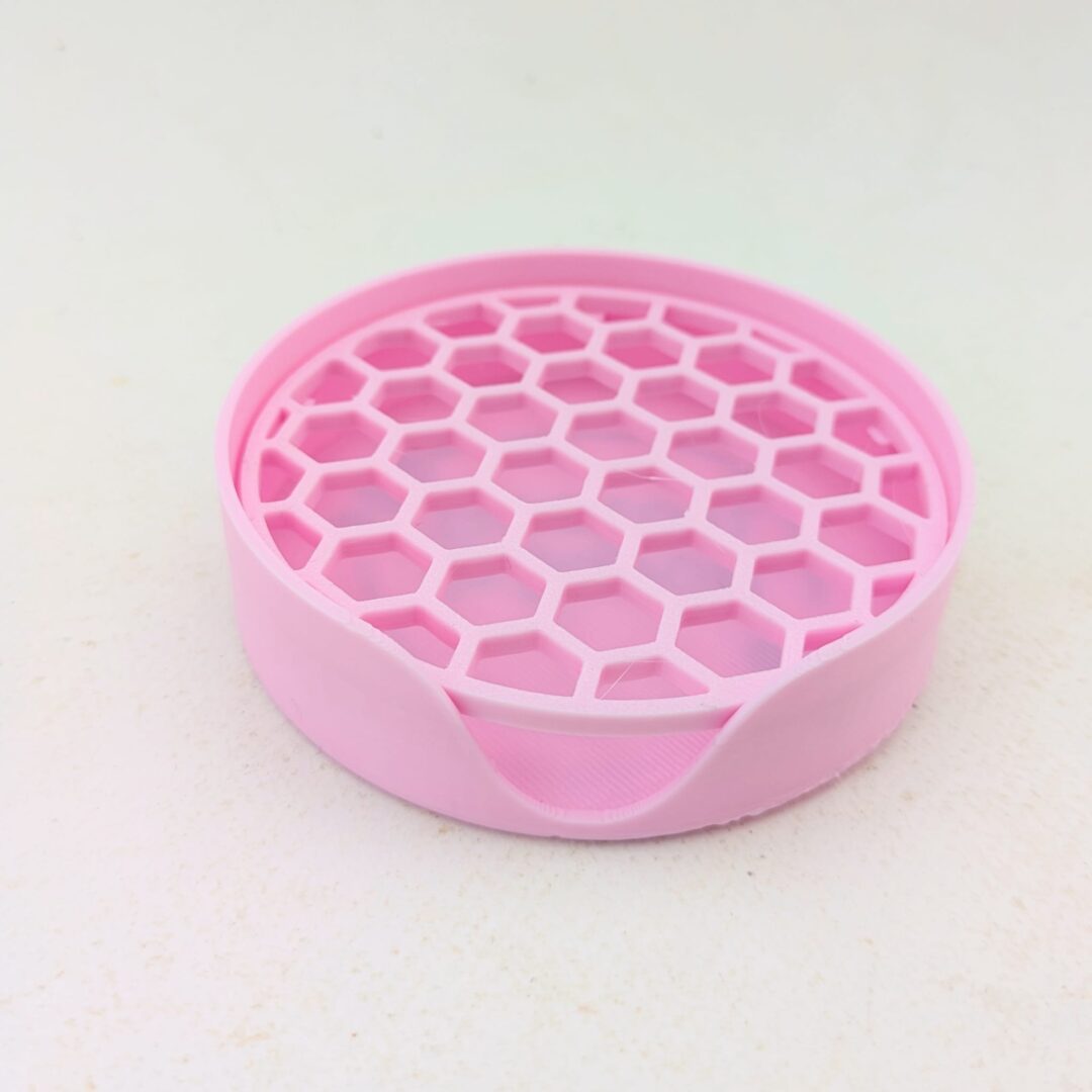 porte savon rose bonbon