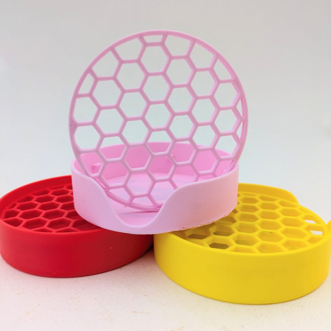 porte savon rose bonbon